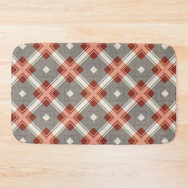 Item preview, Red Black & White stripes tartan plaid print pattern designed and sold by RSDigitalPrintDesign.
