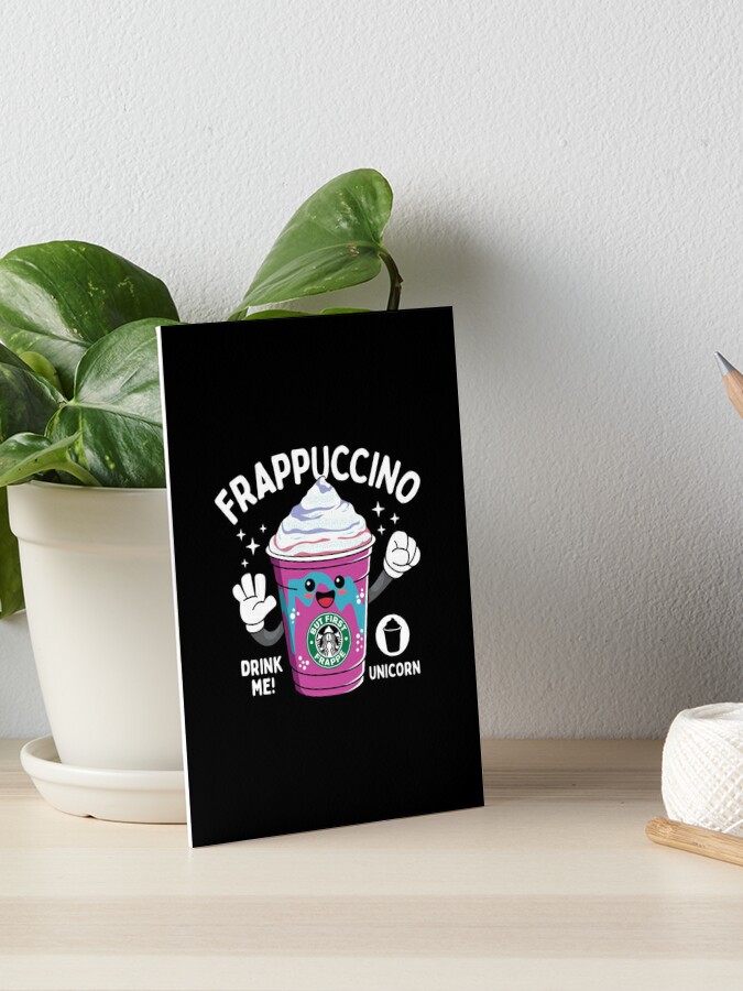 iced coffee cute gift idea for coffee lovers Art Board Print for Sale by  CloJamila