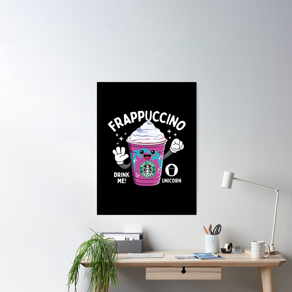 Unicorn Starbucks Sticker - Starbucks - Posters and Art Prints