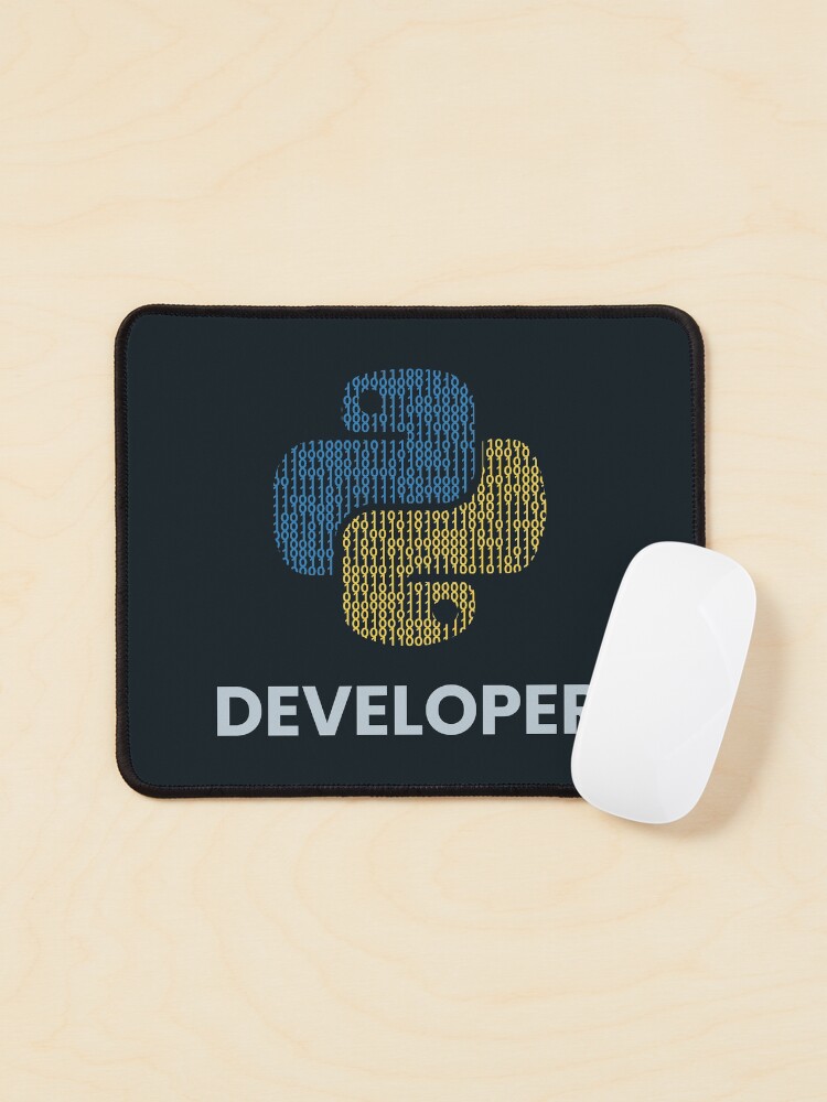 Thumbnail 1 of 5, Mouse Pad, Binary python developer designed and sold by rintosu.