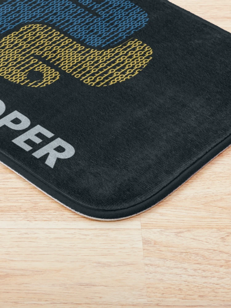 Thumbnail 3 of 6, Bath Mat, Binary python developer designed and sold by rintosu.