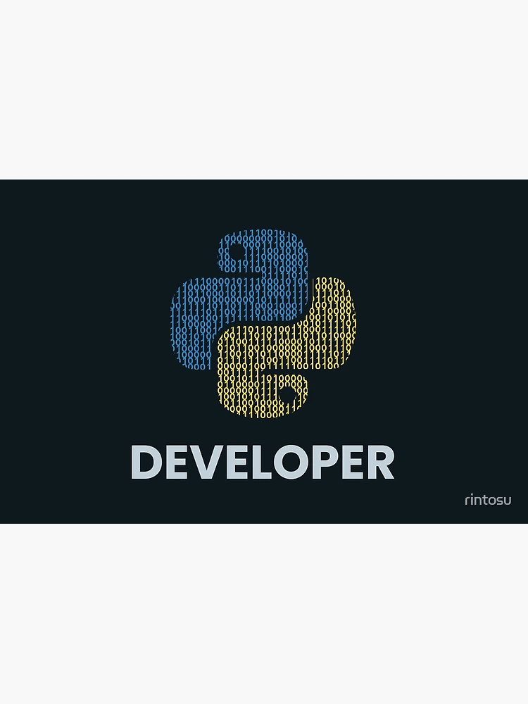 Thumbnail 4 of 4, Zipper Pouch, Binary python developer designed and sold by rintosu.