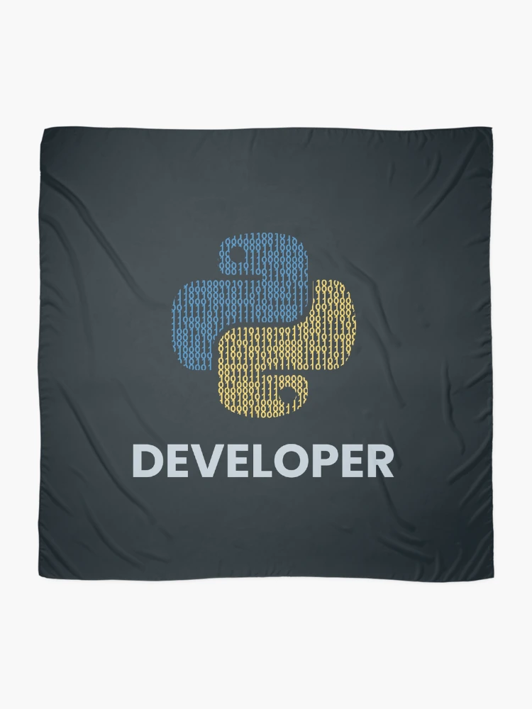 Thumbnail 2 of 3, Scarf, Binary python developer designed and sold by rintosu.