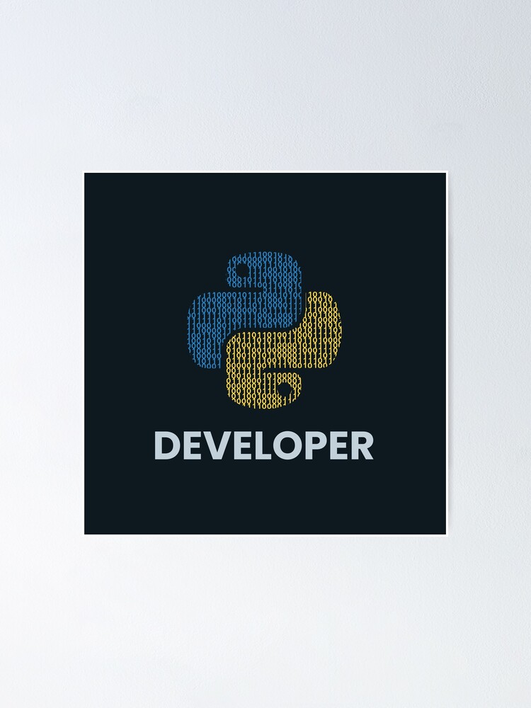 Thumbnail 1 of 3, Poster, Binary python developer designed and sold by rintosu.
