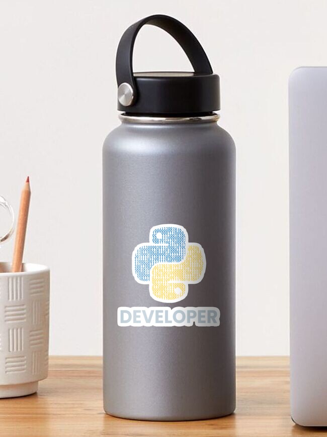 Thumbnail 1 of 3, Sticker, Binary python developer designed and sold by rintosu.