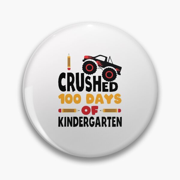 Item preview, I Crushed 100 Days Of Kindergarten 100 Days Of School Kinder Kids Boys Monster Truck designed and sold by clothesy7.