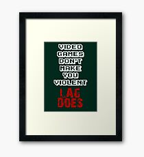 Fault of Lag Framed Print