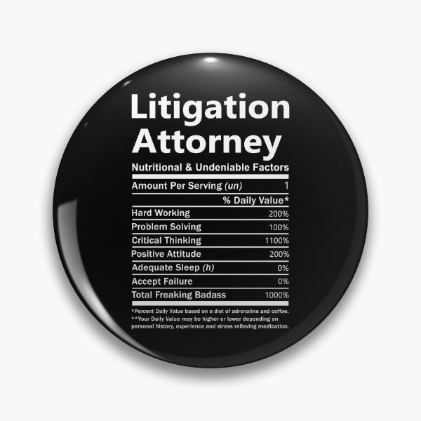 Item preview, Litigation Attorney T Shirt - Nutritional and Undeniable Factors Gift Item Tee designed and sold by oslandefren.