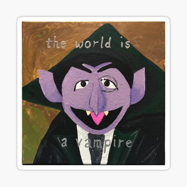 Smashing Pumpkins The World Is A Vampire Original Painting Sticker