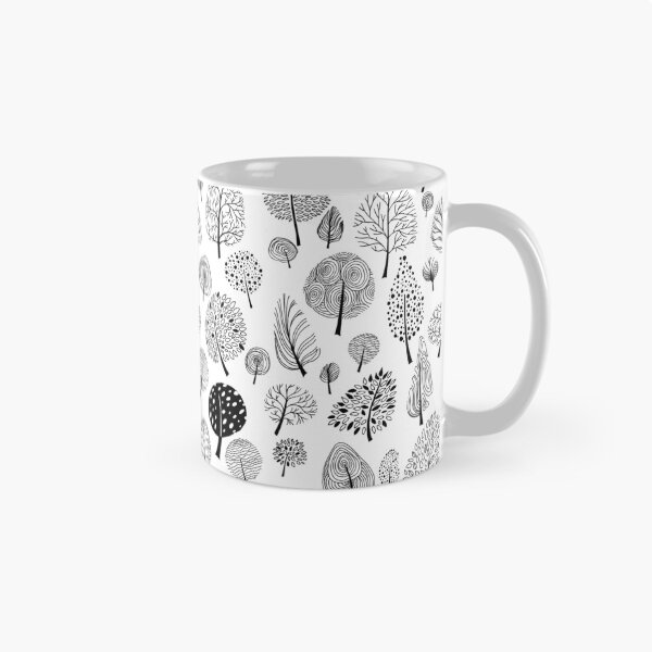 Item preview, Summer trees black and white ink graphics  designed and sold by LenaSfinks.