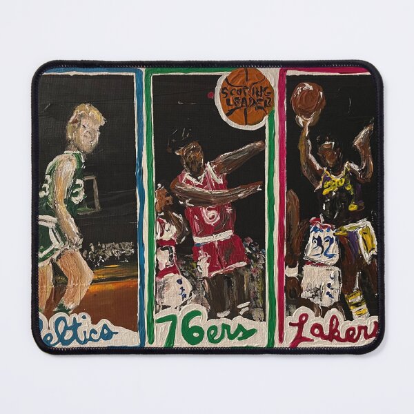 Item preview, 1980 Topps Larry Bird and Magic Johnson original painting designed and sold by Christopher Dragan DraganPopArt.