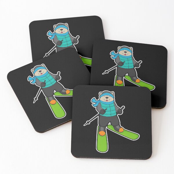 Item preview, Cat as Skier with Ski designed and sold by Snabdesign84.