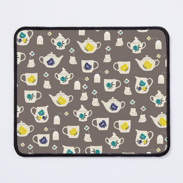 Item preview, Cute Tea Brewing Pattern with Tea Bags, Tea Cups and Tea Pots designed and sold by kapotka.