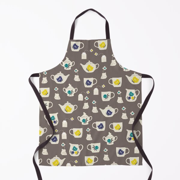 Item preview, Cute Tea Brewing Pattern with Tea Bags, Tea Cups and Tea Pots designed and sold by kapotka.