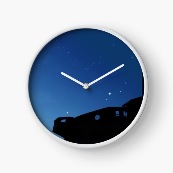 Oacian Blue - bright sky Clock