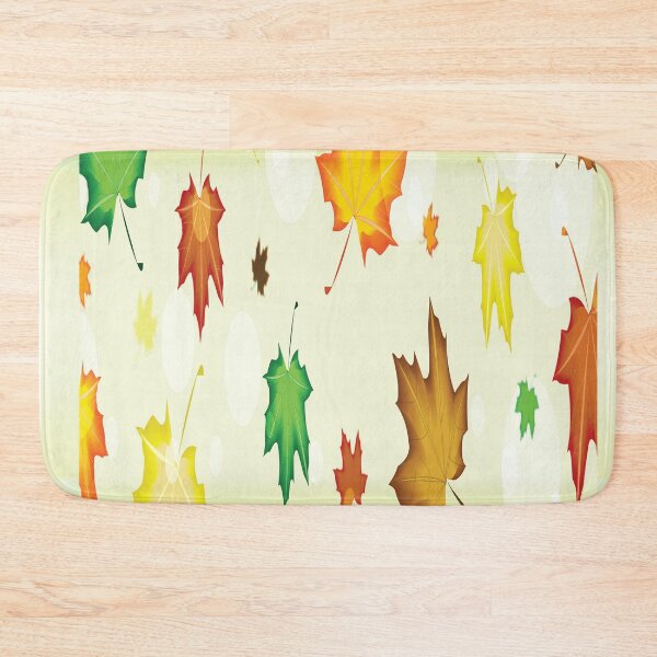 Item preview, The colorful of Maple leaves on the green background designed and sold by Figaro-17.