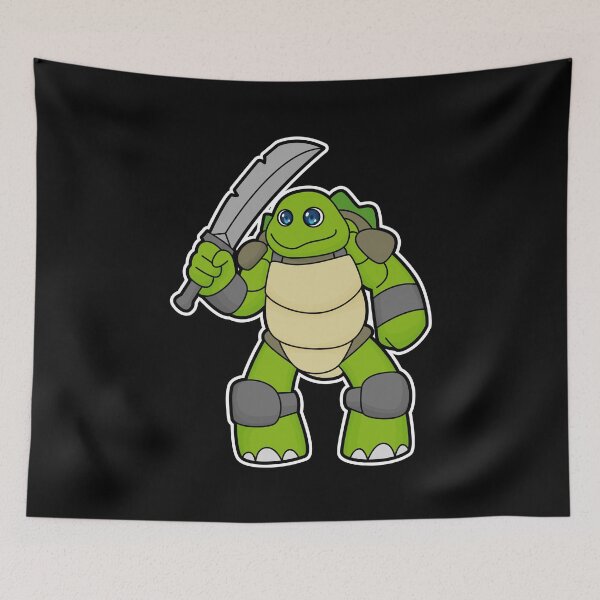 Item preview, Turtle as Warrior with Sword designed and sold by Snabdesign84.