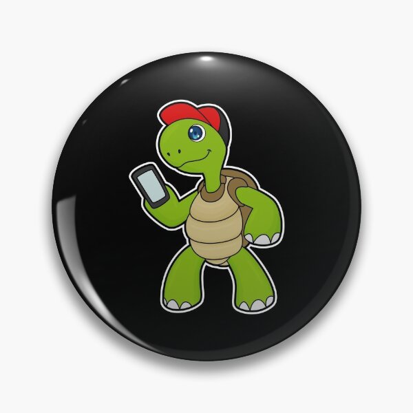 Item preview, Turtle with Phone & Hat designed and sold by Snabdesign84.