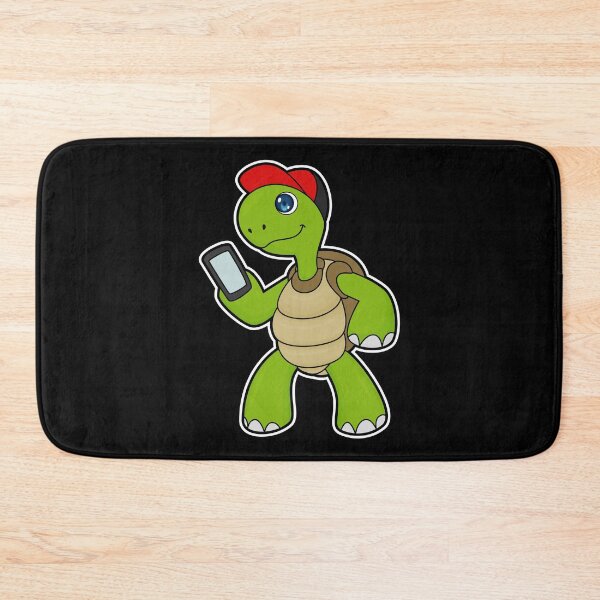 Item preview, Turtle with Phone & Hat designed and sold by Snabdesign84.