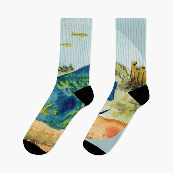Item preview, Angel fish on reef background designed and sold by Zamen.