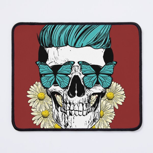 Item preview, The butterfly lover - punk skull designed and sold by VitoTDesign.