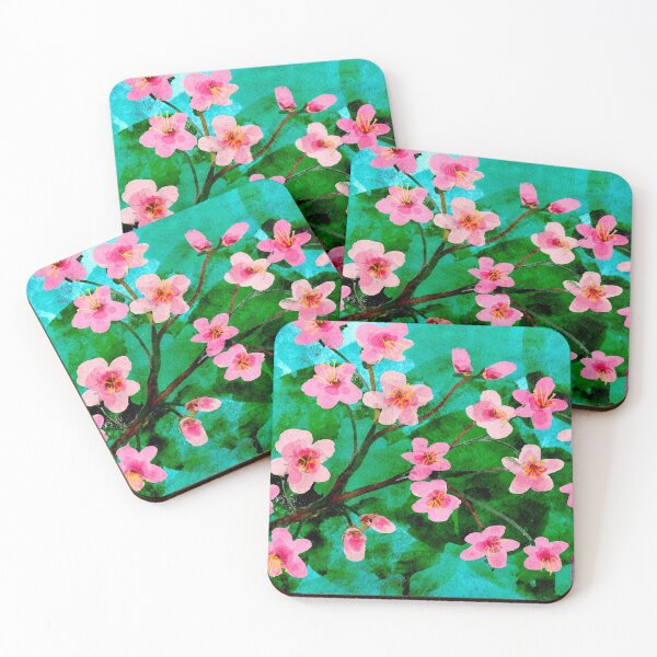 Item preview, Pink dogwood flowers on branch designed and sold by donnabeehappy.