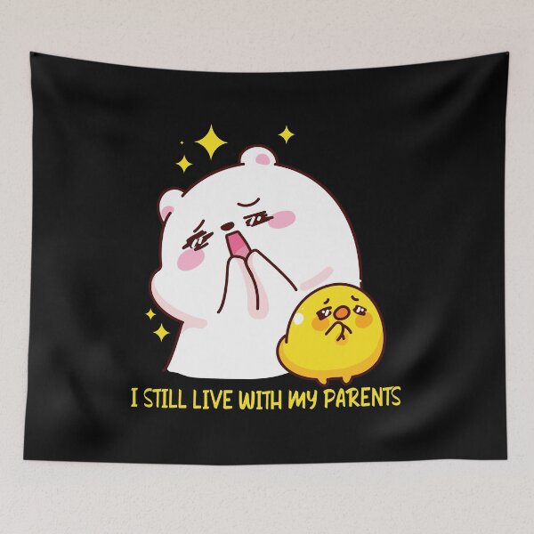 Item preview, Kawaii teddy bear I Still Live With My Parents - Funny cartoon gift designed and sold by SweetbeStore.