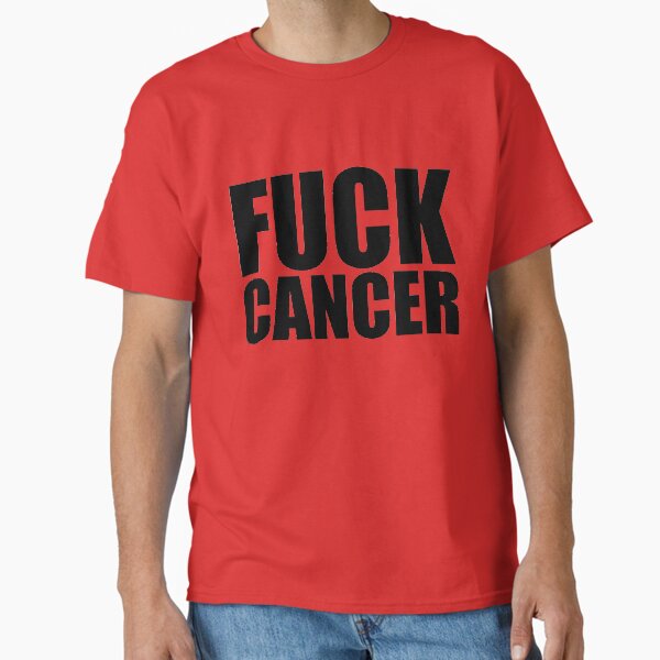 Vista previa del artículo con la obra «Fuck Cancer», diseñado y vendido por Nicnak85.