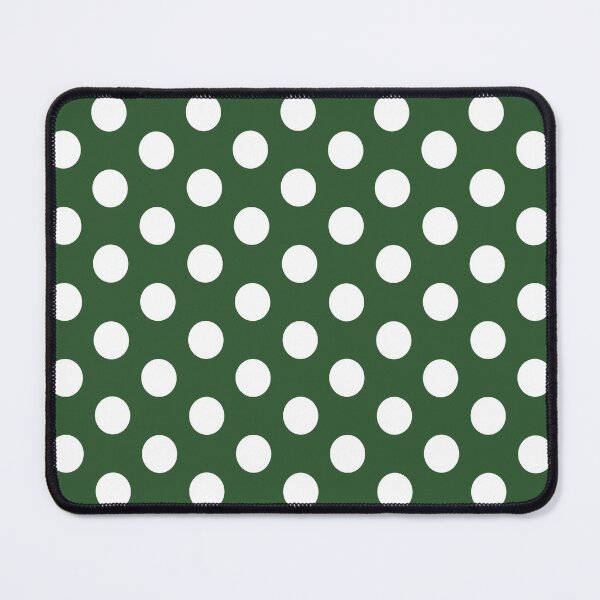Item preview, Medium WHITE and PINE GREEN POLKA DOTS designed and sold by RachelMacht.