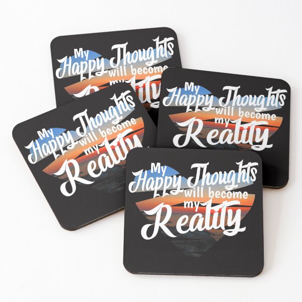 Item preview, Happy Thoughts Mantra, Positive Affirmation designed and sold by AloraDawnEve.