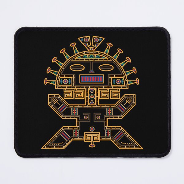 Item preview, MUISCA CHIBCHA COLOMBIA MAN MASK IDOL - linework designed and sold by Xotico Design.