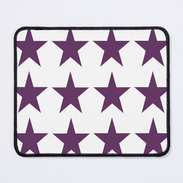 Item preview, Large AUBERGINE PURPLE and WHITE STARS designed and sold by RachelMacht.