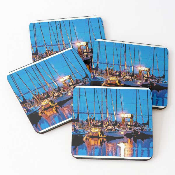 Item preview, Boats at Dusk designed and sold by AMacGPhilly.