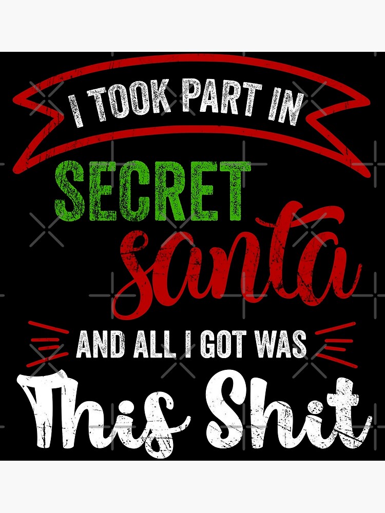 DIGITAL PRINTABLE Secret Santa Funny Gift Tags Set of 24 for 