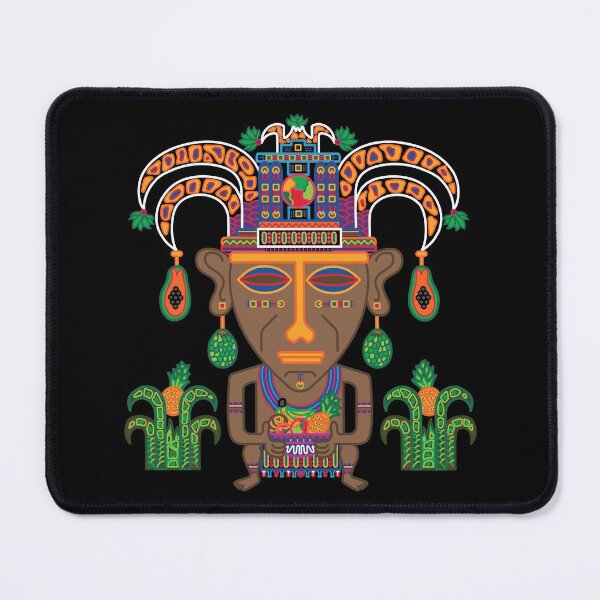 Item preview, MUISCA CHIBCHA COLOMBIA FRUIT INDIAN MASK - full colour designed and sold by Xotico Design.
