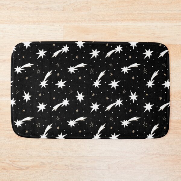 Item preview, Modern Black and White Shooting Star Pattern designed and sold by inga-ra.