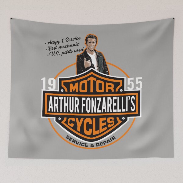 Item preview, Fonzie's Motor Shop designed and sold by Alema Art.