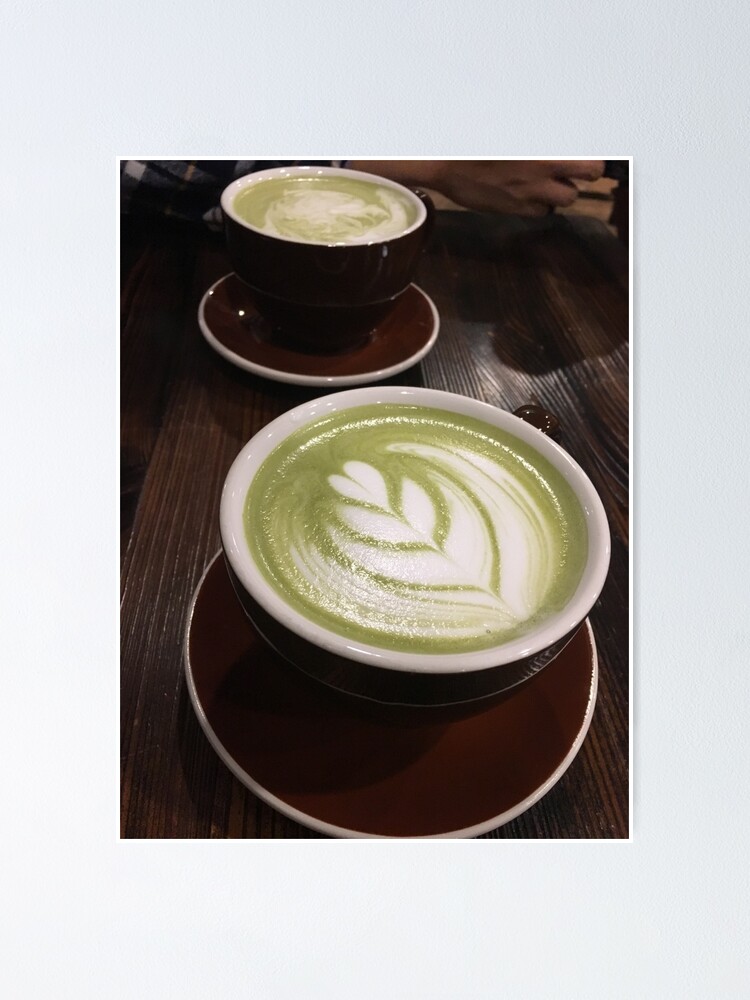 "Matcha Green Tea Latte Art" Poster for Sale by baeng1997 Redbubble