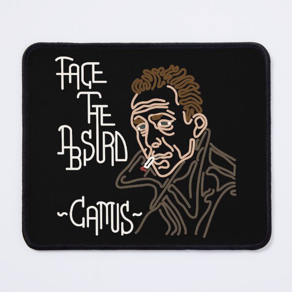 Item preview, STYLIZED LINE ART CAMUS - FACE THE ABSURD - neutral designed and sold by Xotico Design.