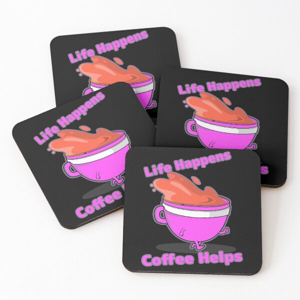Item preview,   life happens coffee  helps designed and sold by KawaiiKraze ..