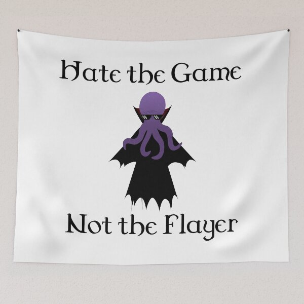 Item preview, Hate the Game Not the Flayer designed and sold by PatternTree.
