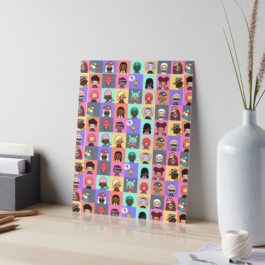 toca boca character pack Art Board Print for Sale by Pocapoㅤ