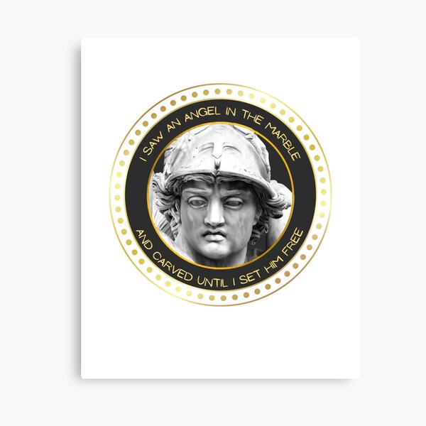 Item preview, Michelangelo: I Saw An Angel In Marble designed and sold by artistoutfitter.