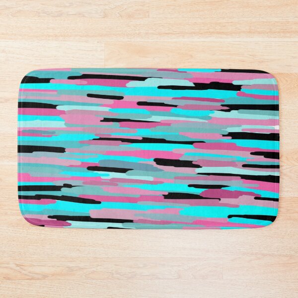 Item preview, Rain Puddles Abstract in Pink, Blue, and Black designed and sold by DanielleGensler.