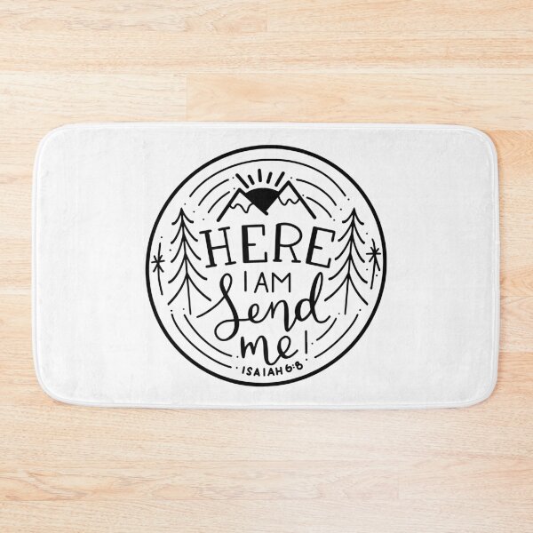 Item preview, Here I am, Send Me Isaiah 6:6 Stamp and Nature Line Art designed and sold by themoodydecor.