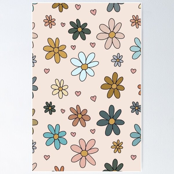 Item preview, aesthetic pink hearts and flowers designed and sold by cobalts.