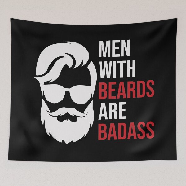Item preview, Men With Beards Are Badass designed and sold by Illustragrump.