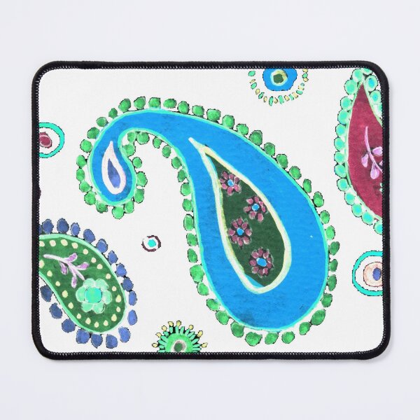 Item preview, cashmere, turquoise, paisley, blue designed and sold by Zamen.