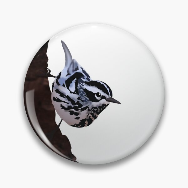 Item preview, black-and-white warbler designed and sold by mstremciuc.