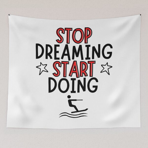 Item preview, Waterskiing: Stop dreaming and start doing designed and sold by TheGreenGoat.